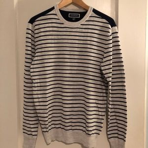 NWT Men's Striped Cotton Sweater